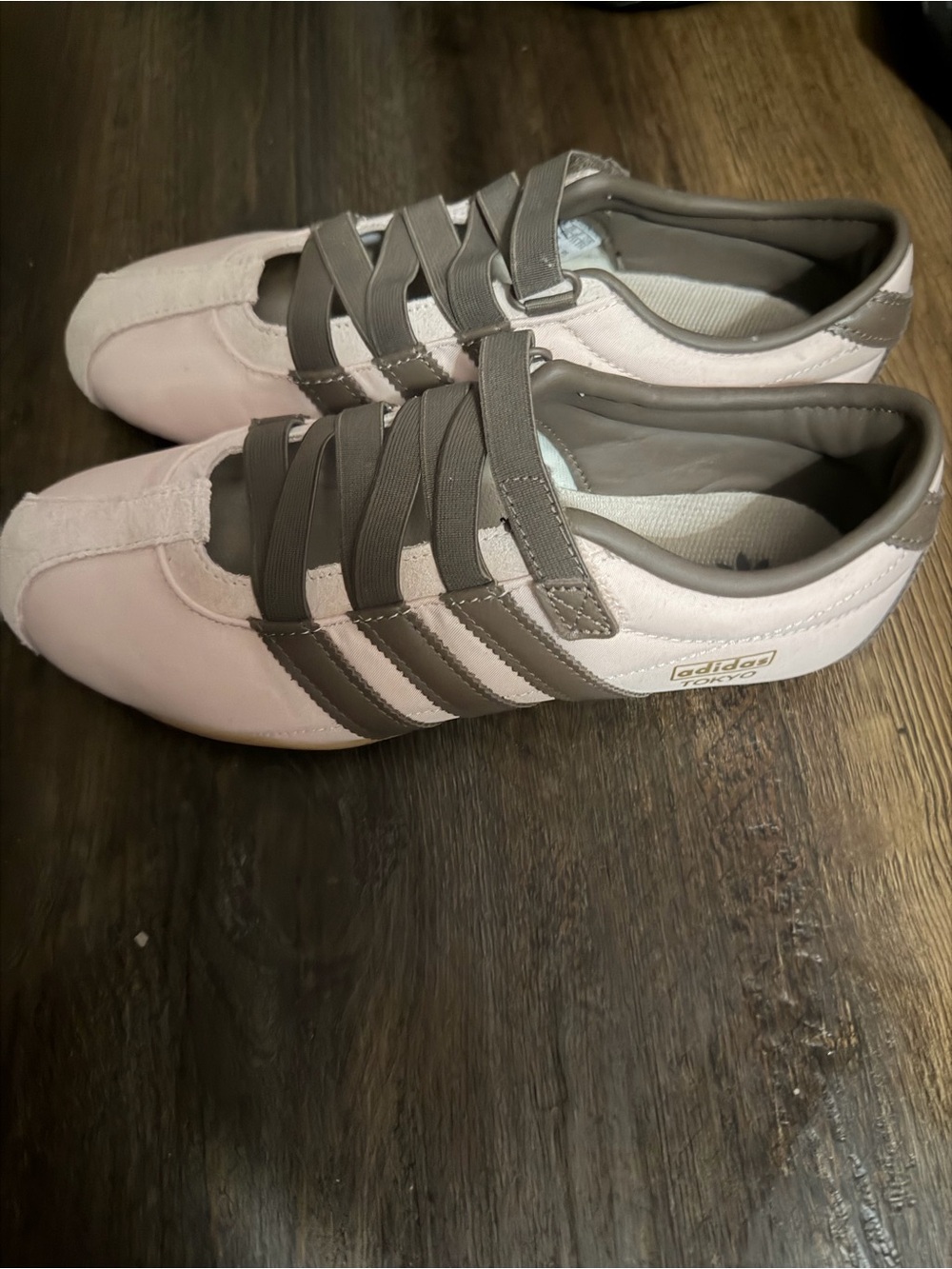 adidas Women's Pink and Taupe Retro Sneakers
